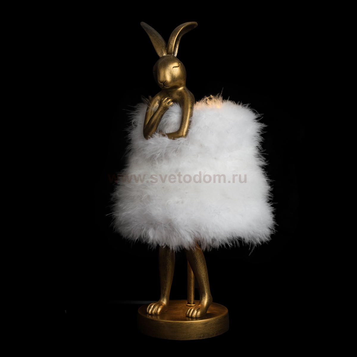 10315/A White fluff Настольная лампа LOFT IT Lapine