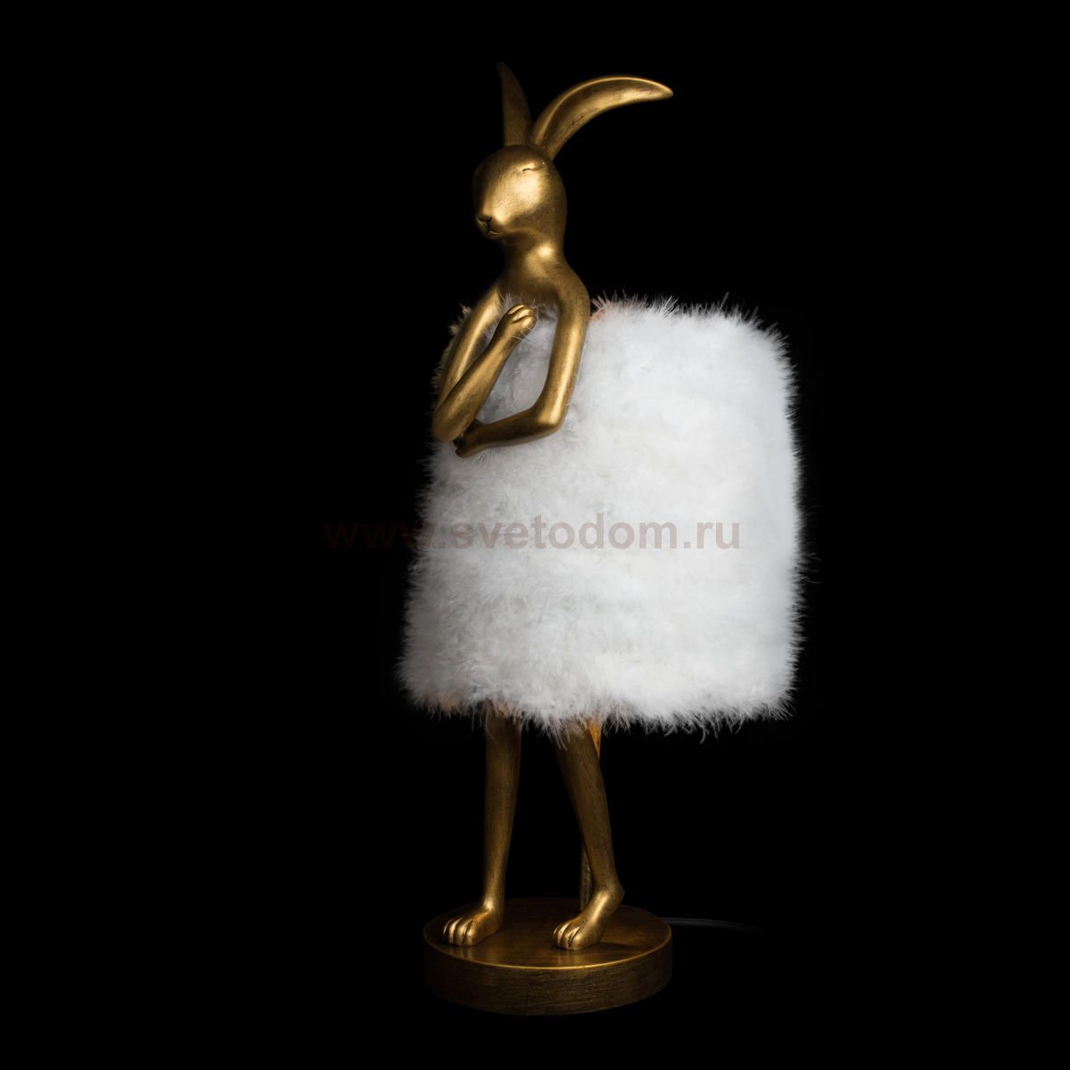 10315/B White fluff Настольная лампа LOFT IT Lapine