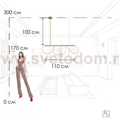 Loft it 10388P/A Brass