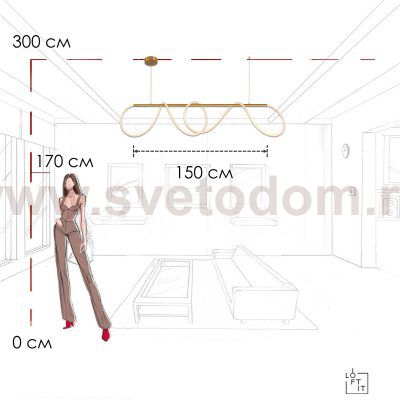 Loft it 10388P/B Brass