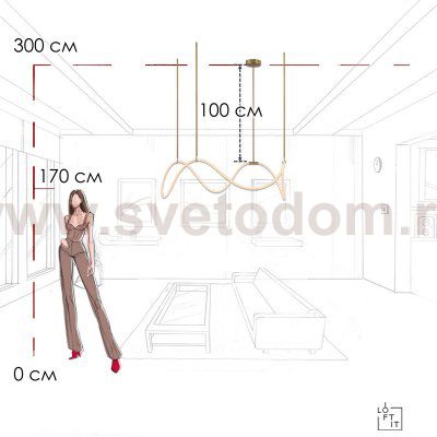 Loft it 10388P/C Brass