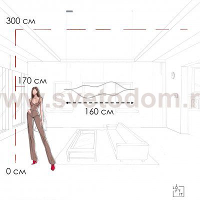 10403/1600 SN Подвесной светильник LOFT IT Tape Light