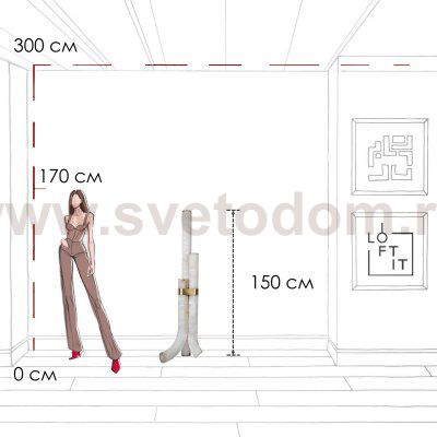 10412F Торшер LOFT IT Sumatra