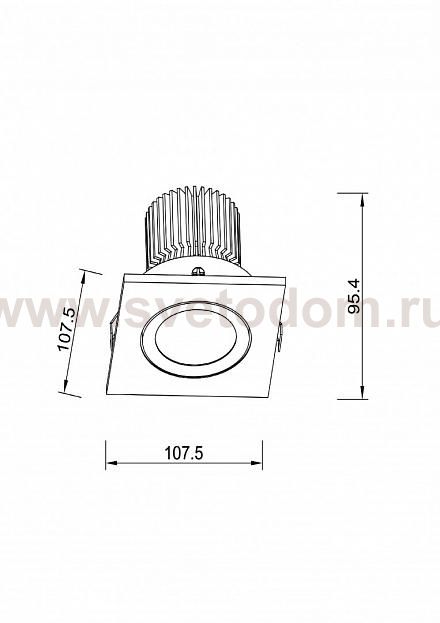 Светильник Lucia Tucci LOGIC 738.1-12W-WT