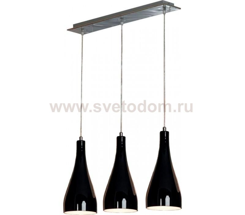 Светильник подвесной черный на 3 лампы Lussole LSF-1196-03 RIMINI