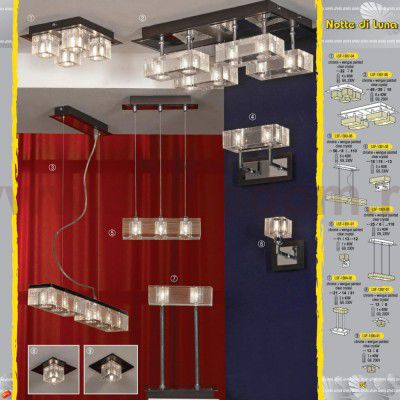 Люстра подвесная Lussole LSF-1303-03 NOTTE DI LUNA