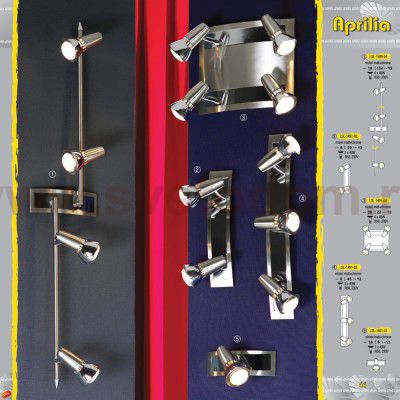 Светильник поворотный спот Lussole LSL-1491-03 APRILIA