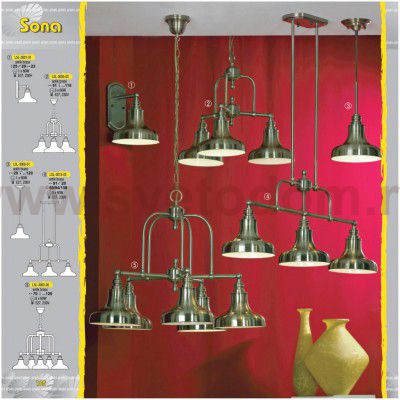 Люстра подвесная Lussole LSL-3003-05 SONA