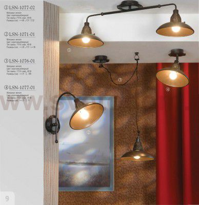 Светильник поворотный спот Lussole LSN-1077-01 ANCONA