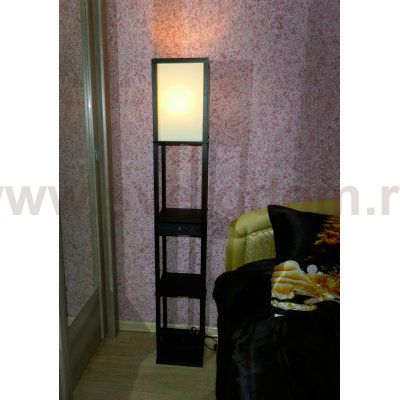 Торшер с полочками Lussole LSP-0333 Woodruff венге