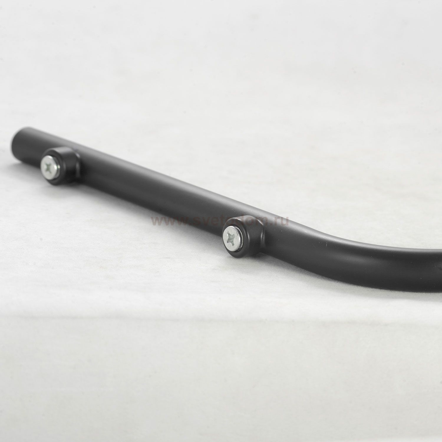 Торшер напольный изогнутый с черным абажуром Lussole LSP-0608