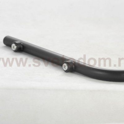 Торшер напольный изогнутый с черным абажуром Lussole LSP-0608