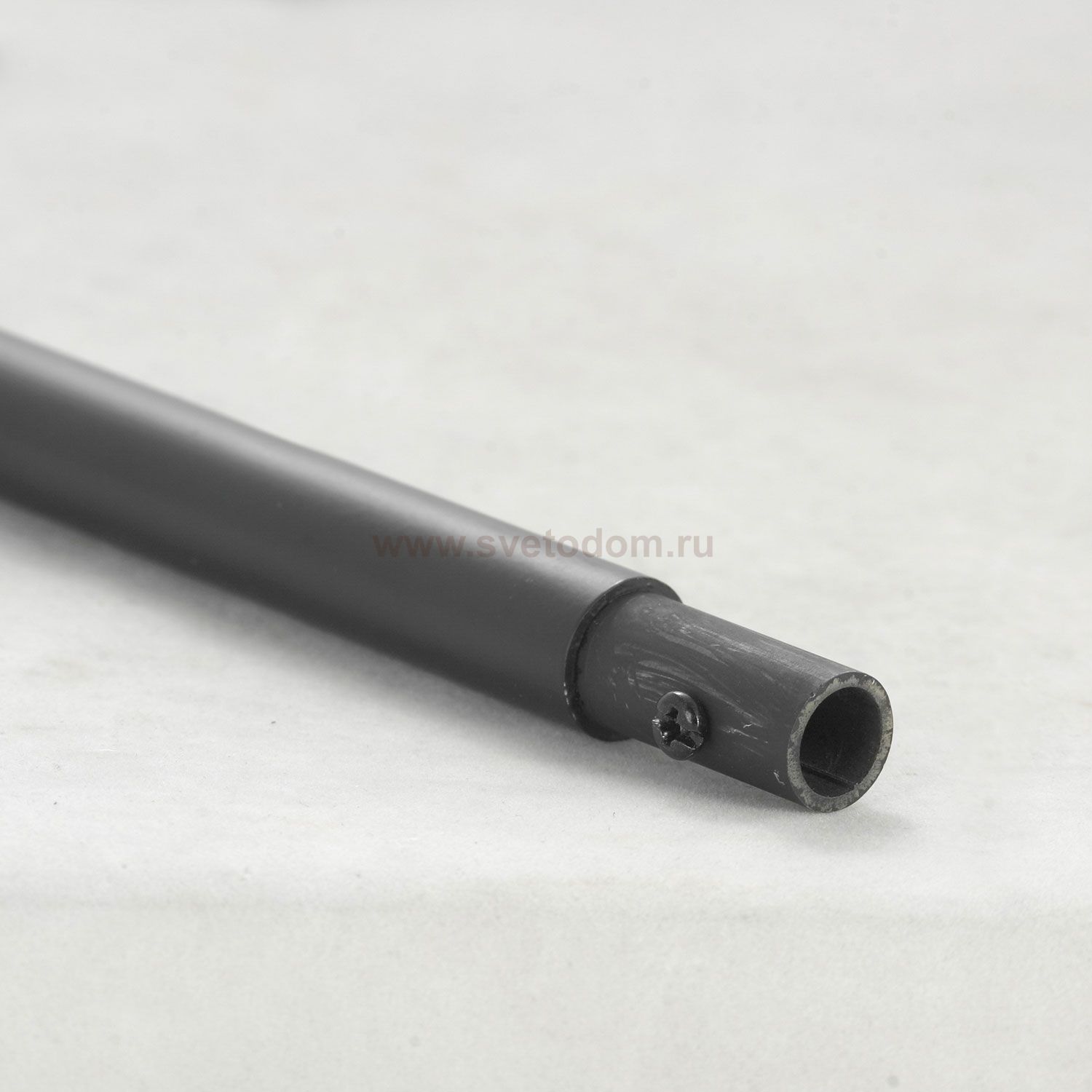 Торшер напольный изогнутый с черным абажуром Lussole LSP-0608