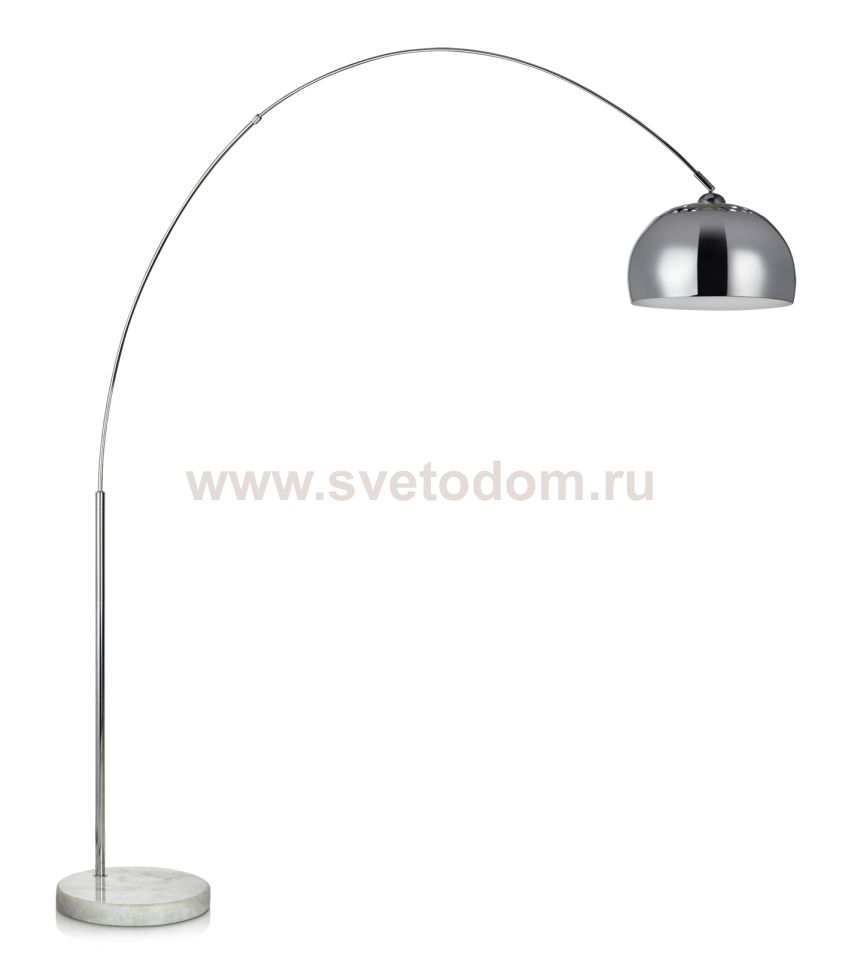 Торшер изогнутый с мраморным основанием Lussole LSP-0637