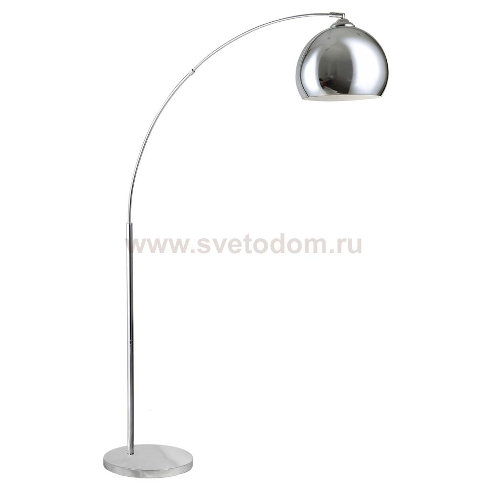 Торшер изогнутый Lussole LSP-0644 хромированный