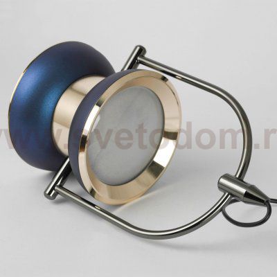 Светильник подвесной металлический Lussole LSP-7138 синий с золотом