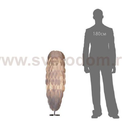 Торшер с перьями Lussole LSQ-1905-02 Vercelli