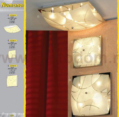 Светильник настенно-потолочный Lussole LSQ-2502-06 NUMANA