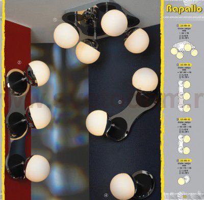 Светильник поворотный спот Lussole LSX-4901-03 RAPALLO