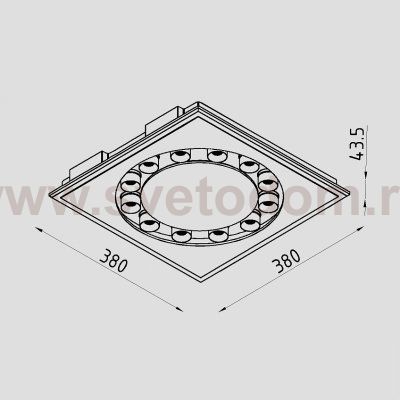 Светильник светодиодный встраиваемый Lighttech INVO 44.330 WG-B (LTA05001)