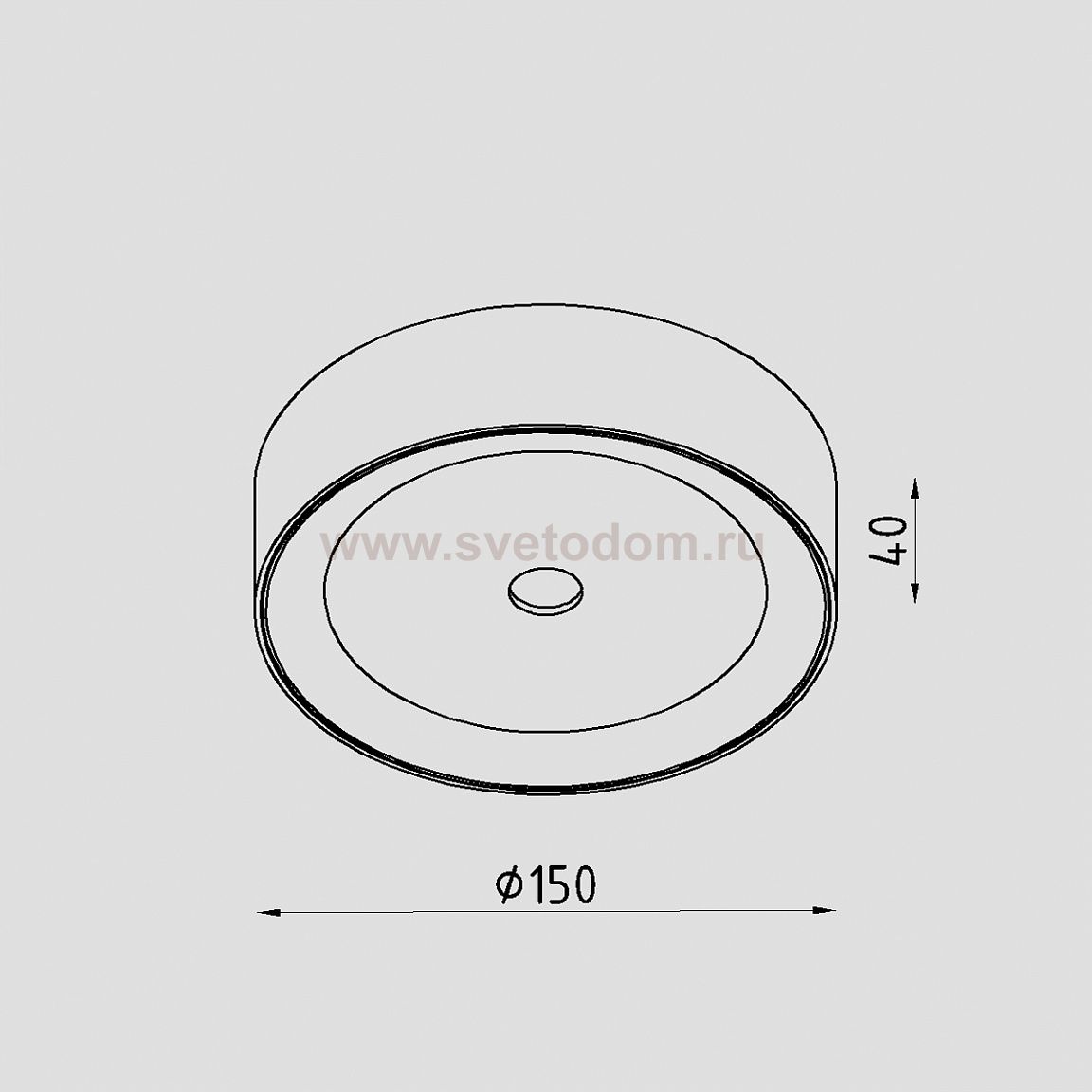 Светильник светодиодный накладной Lighttech PEEP 1030 15 B-W (LTA07001)
