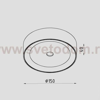 Светильник светодиодный накладной Lighttech PEEP 1030 15 B-W (LTA07001)