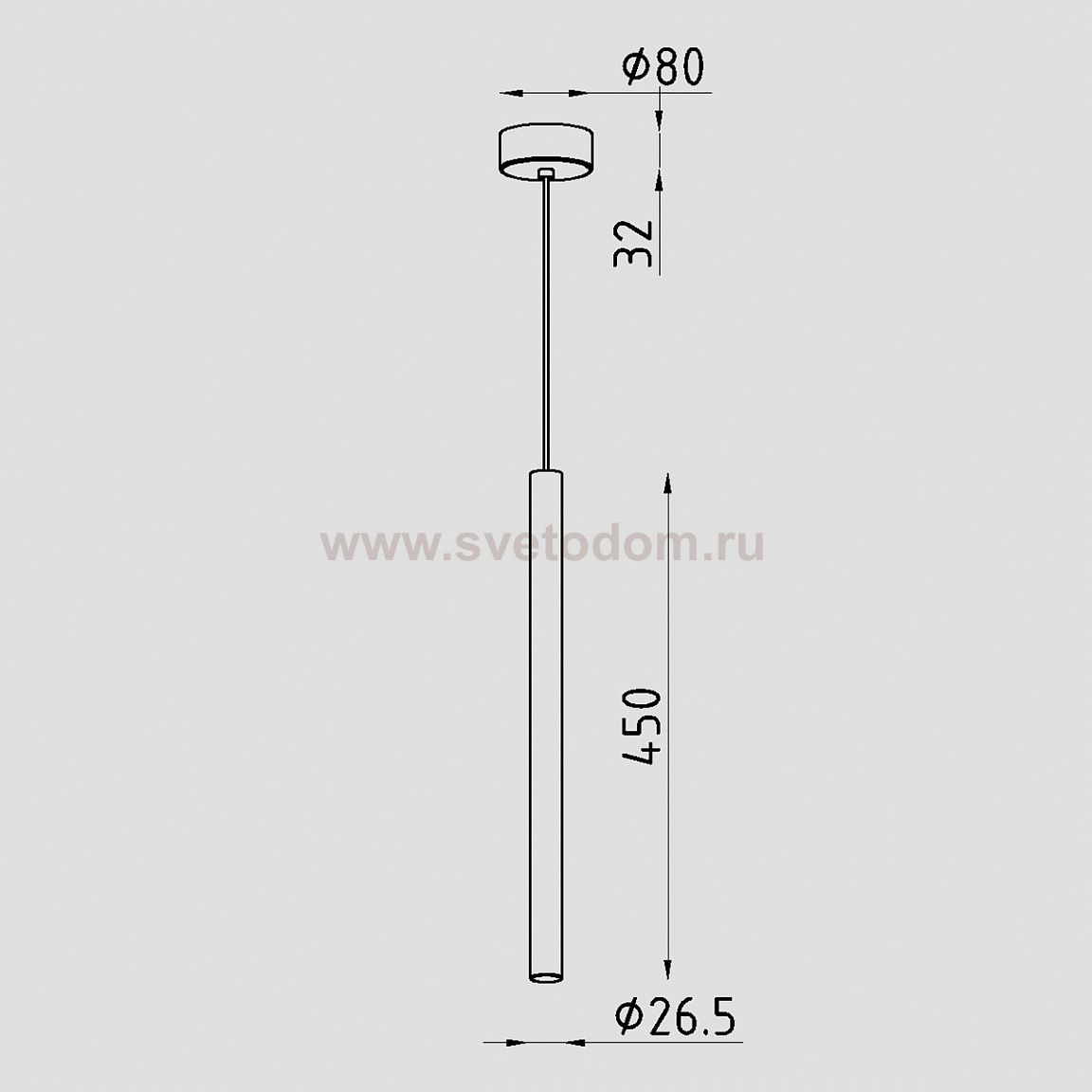 Светильник светодиодный подвесной Lighttech RAY P 0730 B (LTA09005)