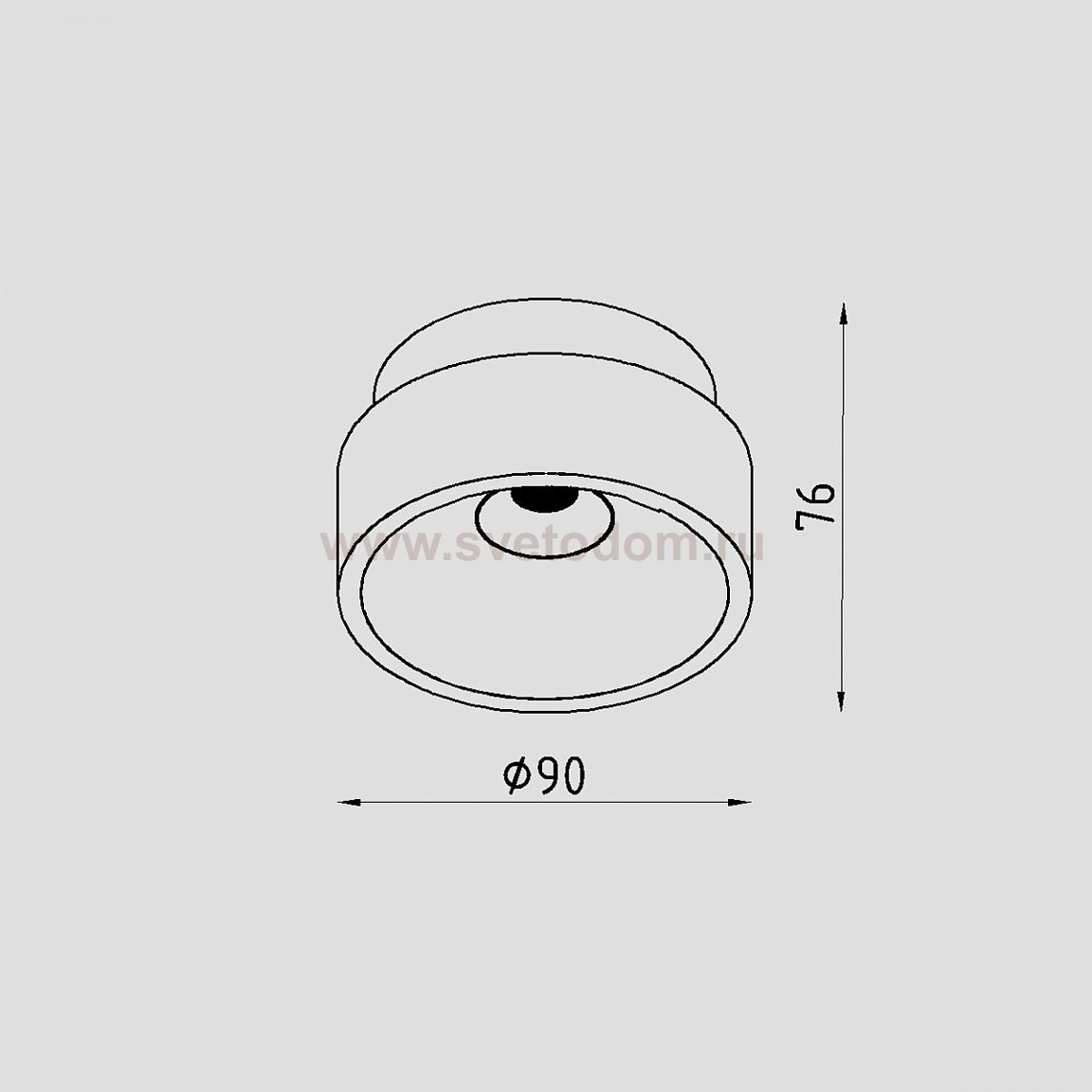 Светильник светодиодный встраиваемый Lighttech REBUS 4.230 GC-B (LTA10001)