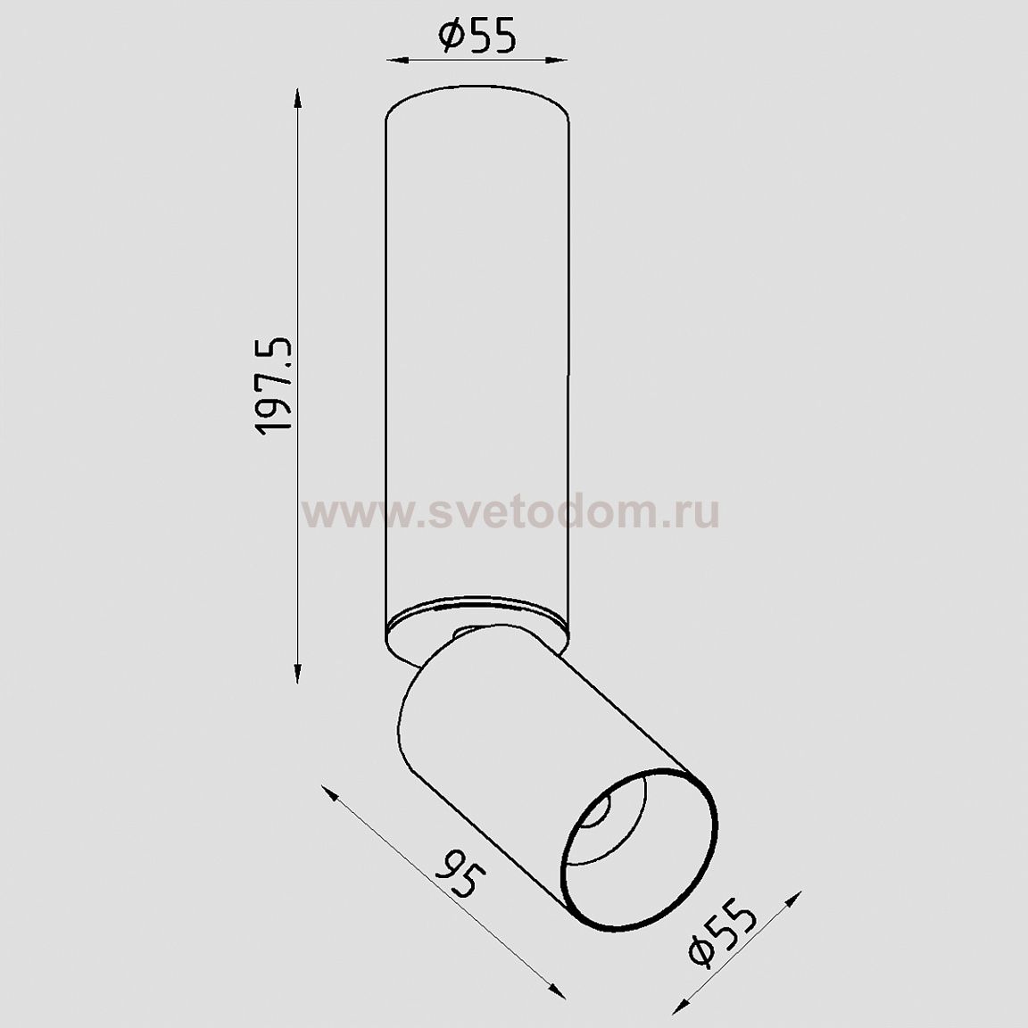 Светильник светодиодный накладной Lighttech SOLIS C2 1530 24 B-G (LTA11005)