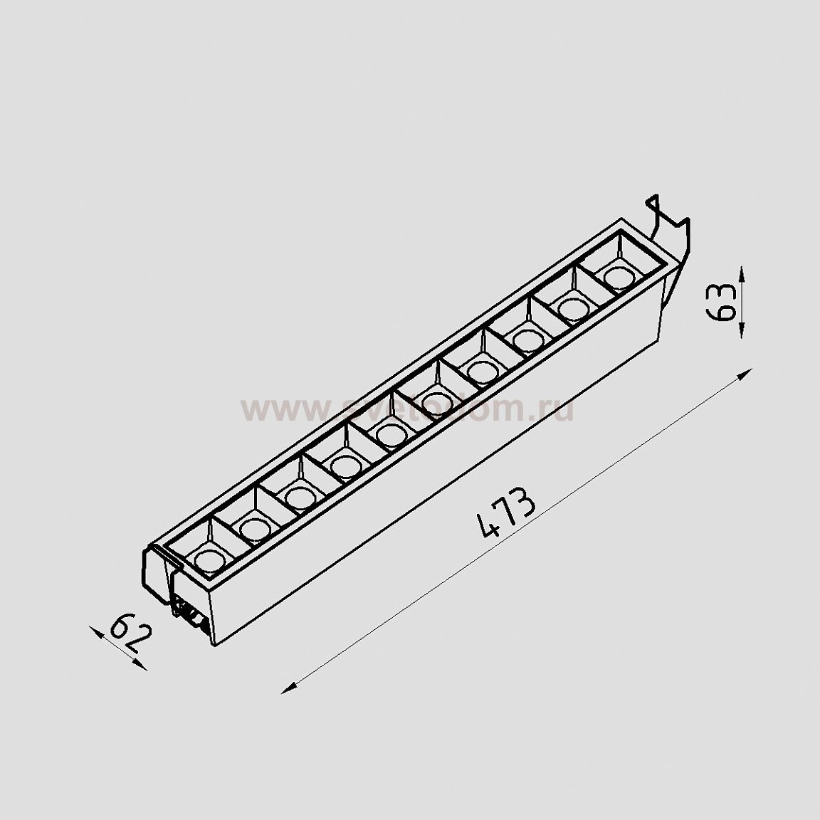 Светильник светодиодный встраиваемый Lighttech BLADE 2030 36 (LTK01002)
