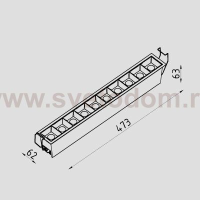Светильник светодиодный встраиваемый Lighttech BLADE 2030 36 (LTK01002)