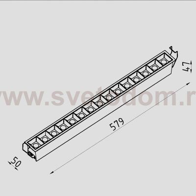 Светильник светодиодный встраиваемый Lighttech BLADE 3030 36 (LTK01003)