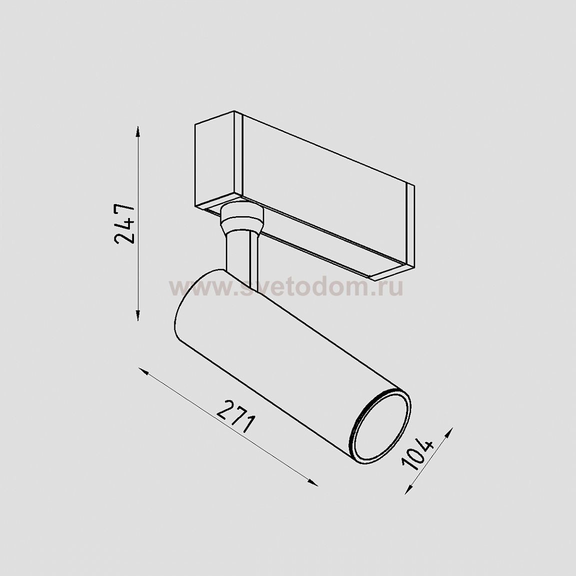 Светильник светодиодный для магнитного шинопровода Lighttech MAGNETO SPOT 1 1530 36 W (LTK04019)