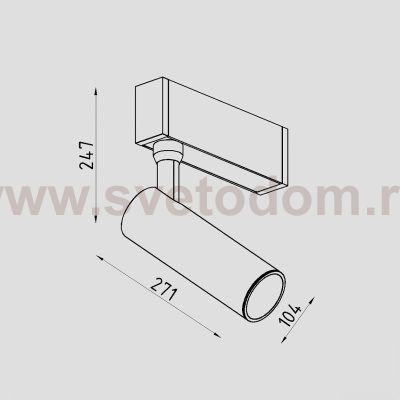 Светильник светодиодный для магнитного шинопровода Lighttech MAGNETO SPOT 1 1530 36 W (LTK04019)