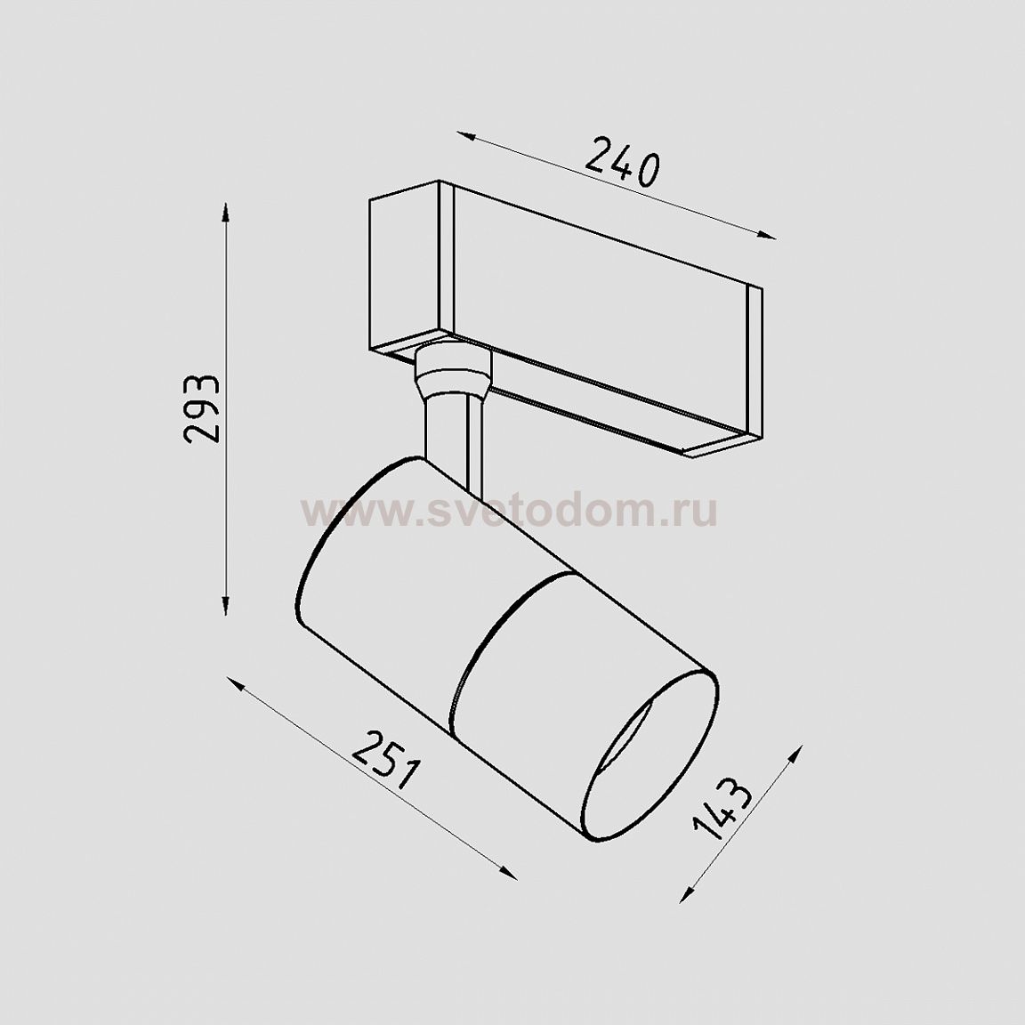 Светильник светодиодный для магнитного шинопровода Lighttech MAGNETO SPOT 2 1530 36 B (LTK04022)