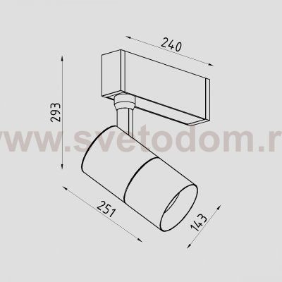 Светильник светодиодный для магнитного шинопровода Lighttech MAGNETO SPOT 2 1530 36 B (LTK04022)