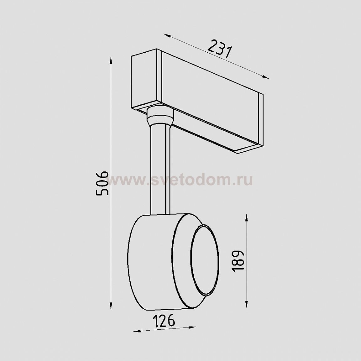 Светильник светодиодный для магнитного шинопровода Lighttech MAGNETO SPOT 3 1530 20 W (LTK04023)