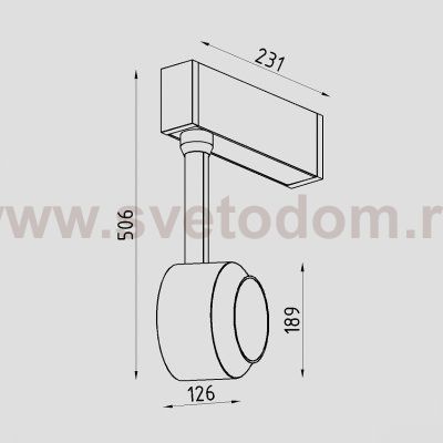 Светильник светодиодный для магнитного шинопровода Lighttech MAGNETO SPOT 3 1530 20 W (LTK04023)
