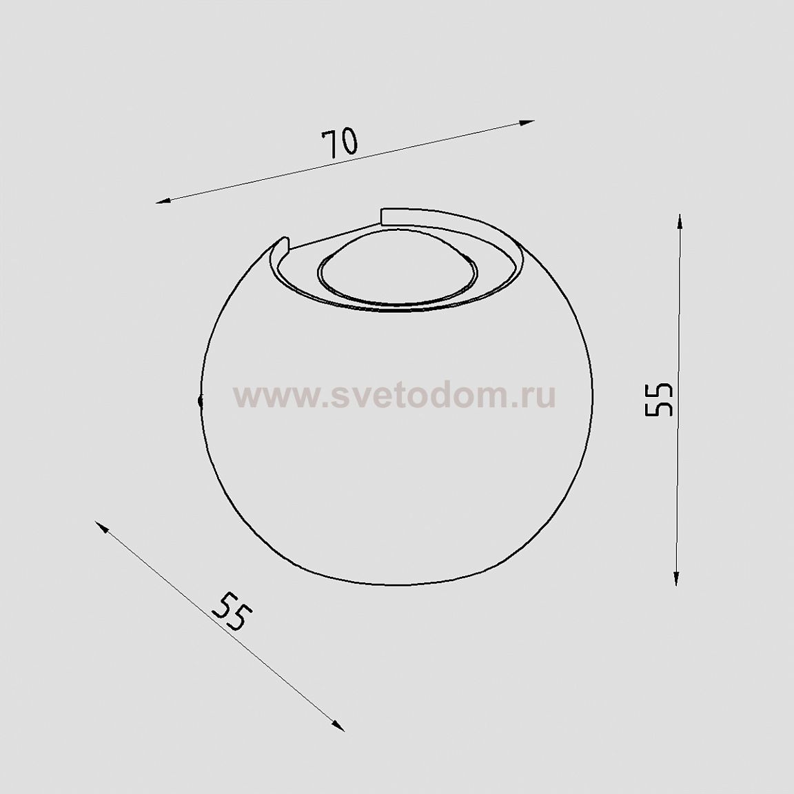Светильник светодиодный настенный Lighttech GAMMA 2.130 W (LTL06001)