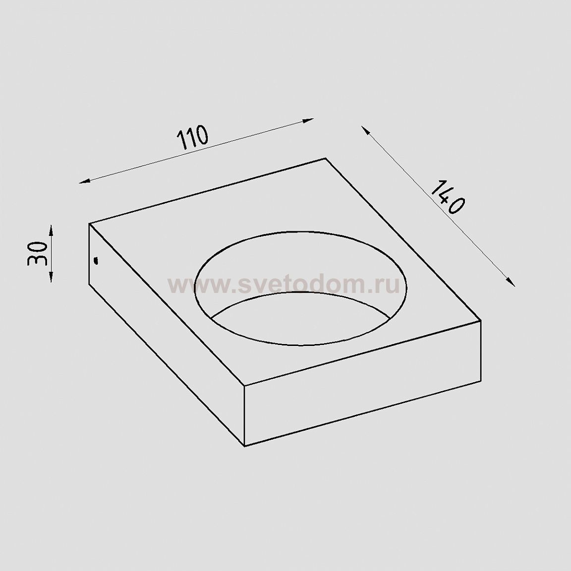 Светильник светодиодный настенный Lighttech LAPIS S 0330 W (LTL08004)
