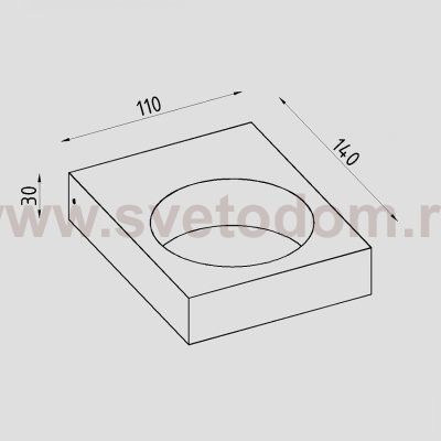 Светильник светодиодный настенный Lighttech LAPIS S 0330 W (LTL08004)