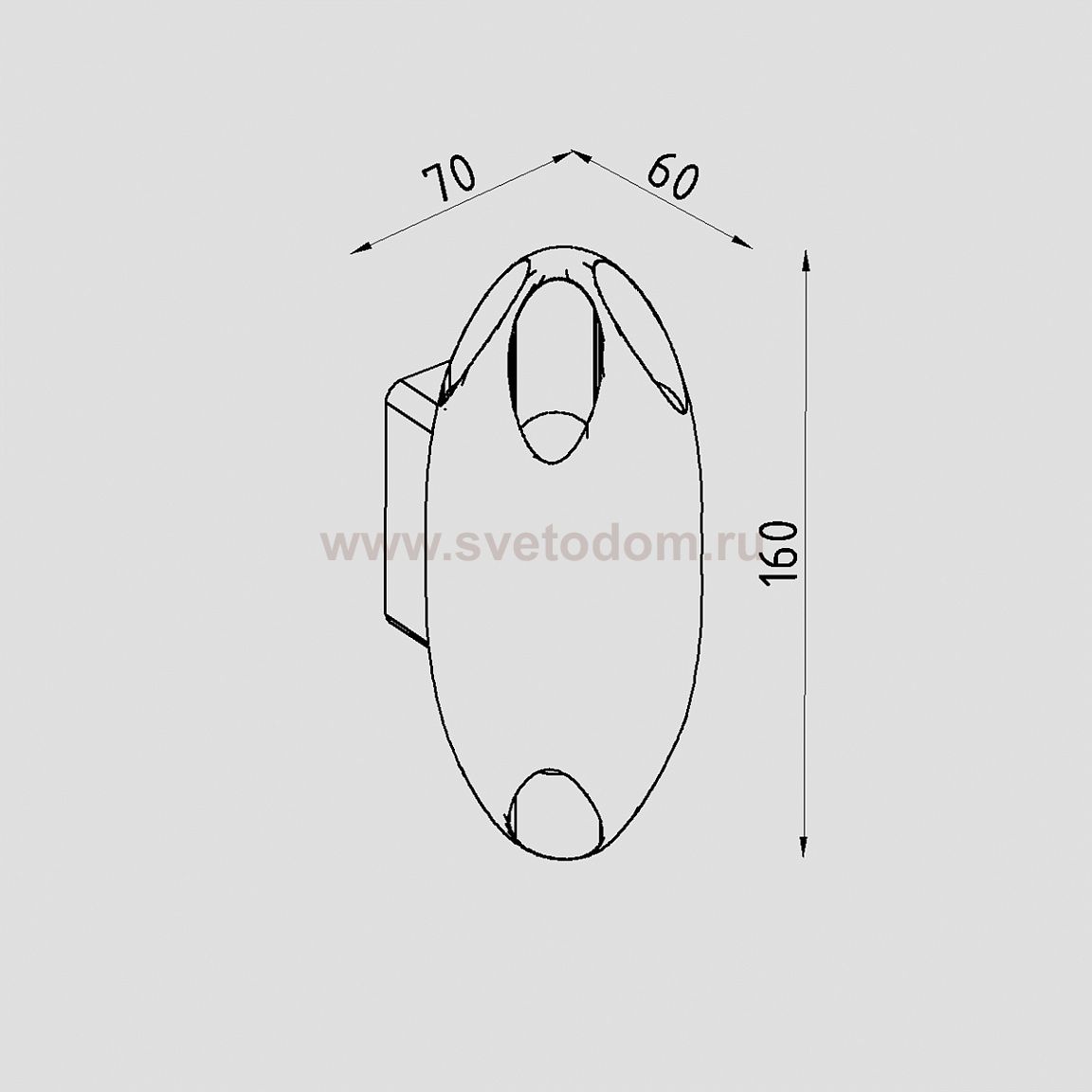 Светильник светодиодный настенный Lighttech OMEGA 1 0830 W (LTL10001)