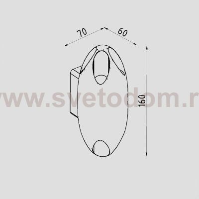 Светильник светодиодный настенный Lighttech OMEGA 1 0830 W (LTL10001)