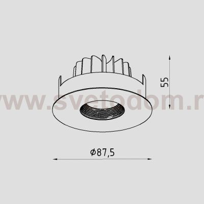 Светильник светодиодный встраиваемый Lighttech AQUA 0730 36 W-B (LTM02001)
