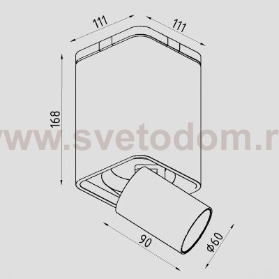Светильник светодиодный накладной Lighttech MAGNA 1230 24 B-G (LTM04001)