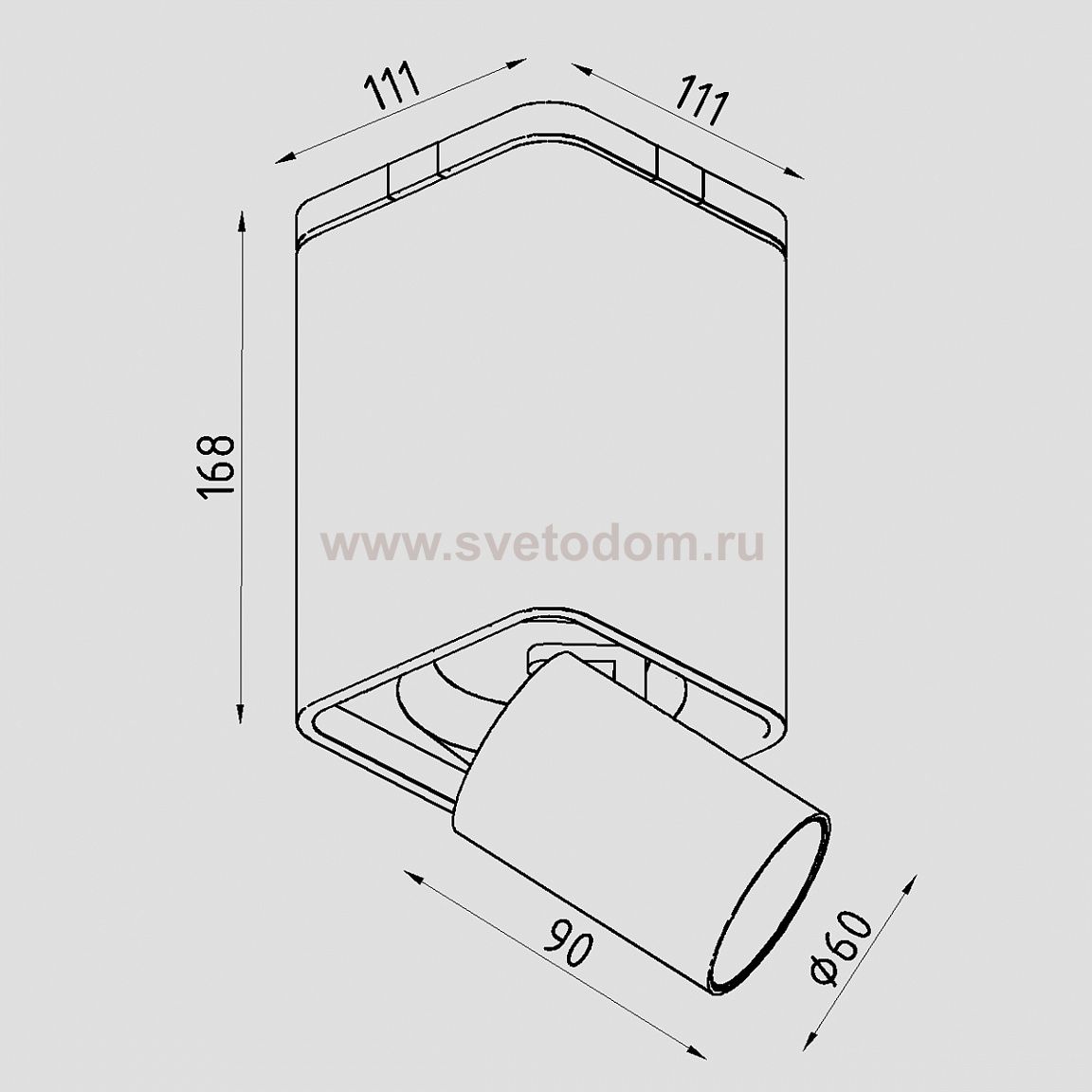 Светильник светодиодный накладной Lighttech MAGNA 1230 24 W-B (LTM04002)