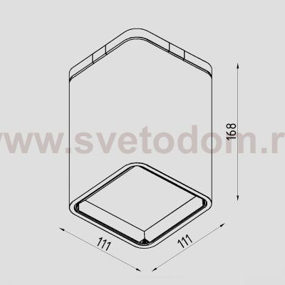 Светильник светодиодный накладной Lighttech MAGNA OPAL 1230 90 B-G (LTM04003)