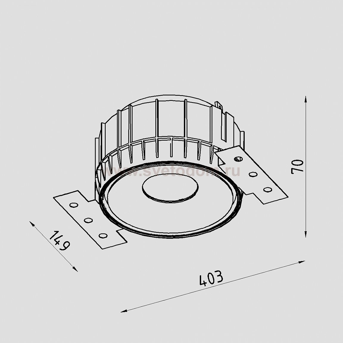 Светильник светодиодный встраиваемый Lighttech SATURN TRIMLESS 1230 38 W (LTM05002)
