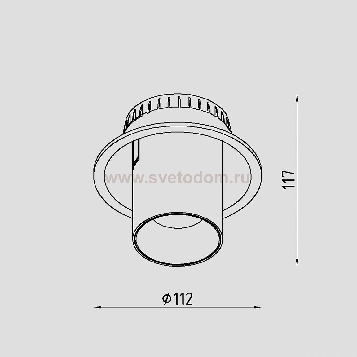 Светильник светодиодный встраиваемый Lighttech TRABEM 1230 38 W (LTM06001)