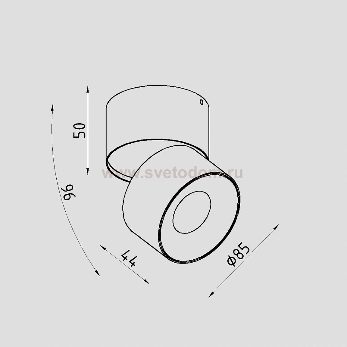 Светильник светодиодный накладной Lighttech WASHER 1230 40 B (LTM07001)